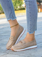 Mocassins pour femmes, style britannique confortables