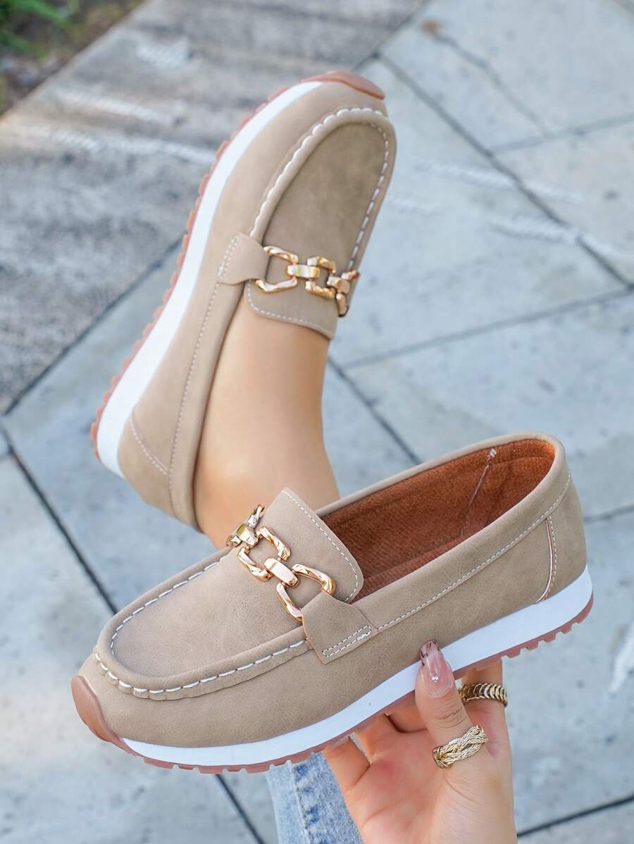 Mocassins pour femmes, style britannique confortables