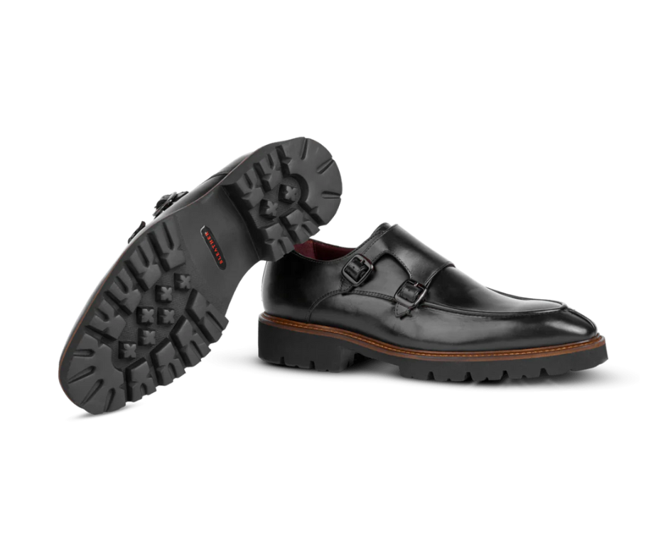 Henry Chaussures à boucles en Cuir Noir