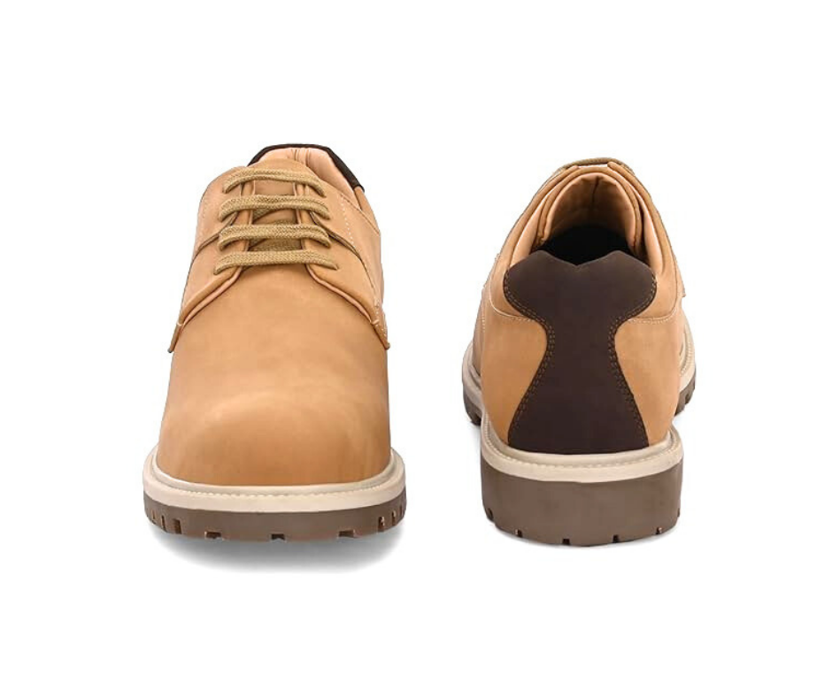 Chaussures Classiques à Lacets Beige pour Homme