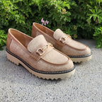 Mocassins pour Femmes : Kaki Confort & Élégant