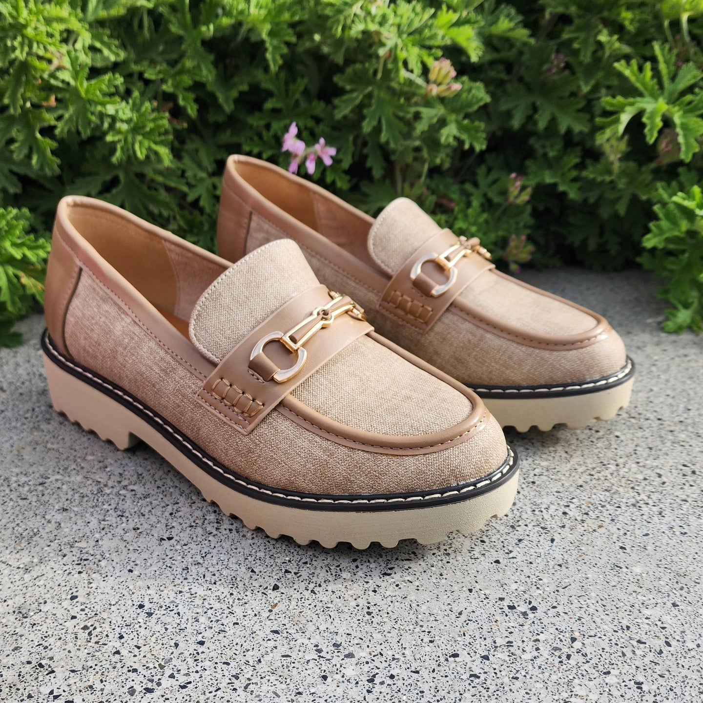 Mocassins pour Femmes : Kaki Confort & Élégant