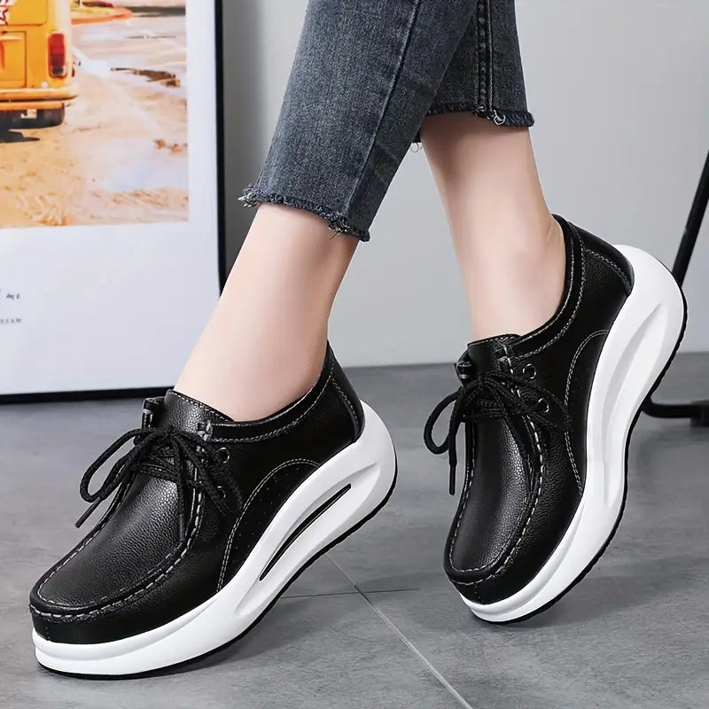 Baskets Mi-Hautes Minimalistes pour Femmes