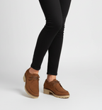 Mocassin Élégant Marron en Daim & Talon Bloc