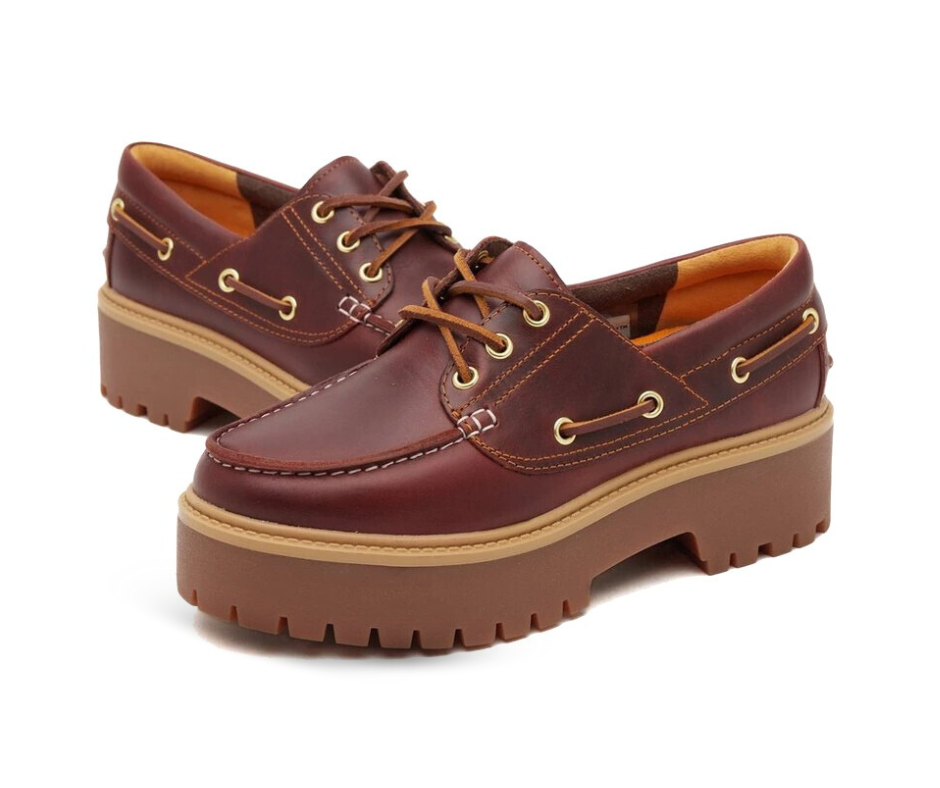 Chaussure bateau femme classique à 3 œillets Grona