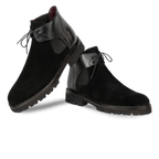 Brayen Boots pour Hommes Noir en Daim