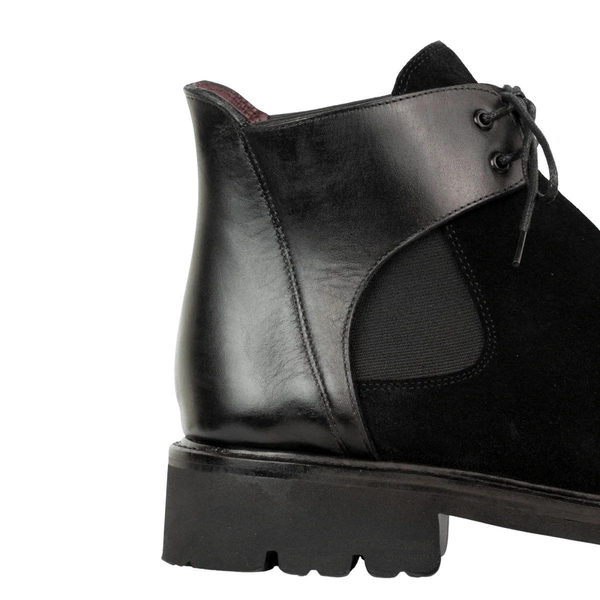 Brayen Boots pour Hommes Noir en Daim