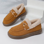 Ballerines d'Hiver Douillettes Doublées de Polaire pour Femmes