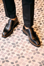 Henry Chaussures à boucles en Cuir Noir